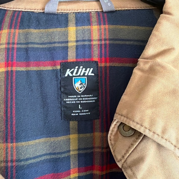 Kuhl Men's Brown Shirt Jacket with Plaid Lining - Picture 3 of 3